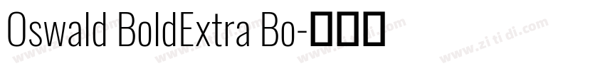 Oswald BoldExtra Bo字体转换